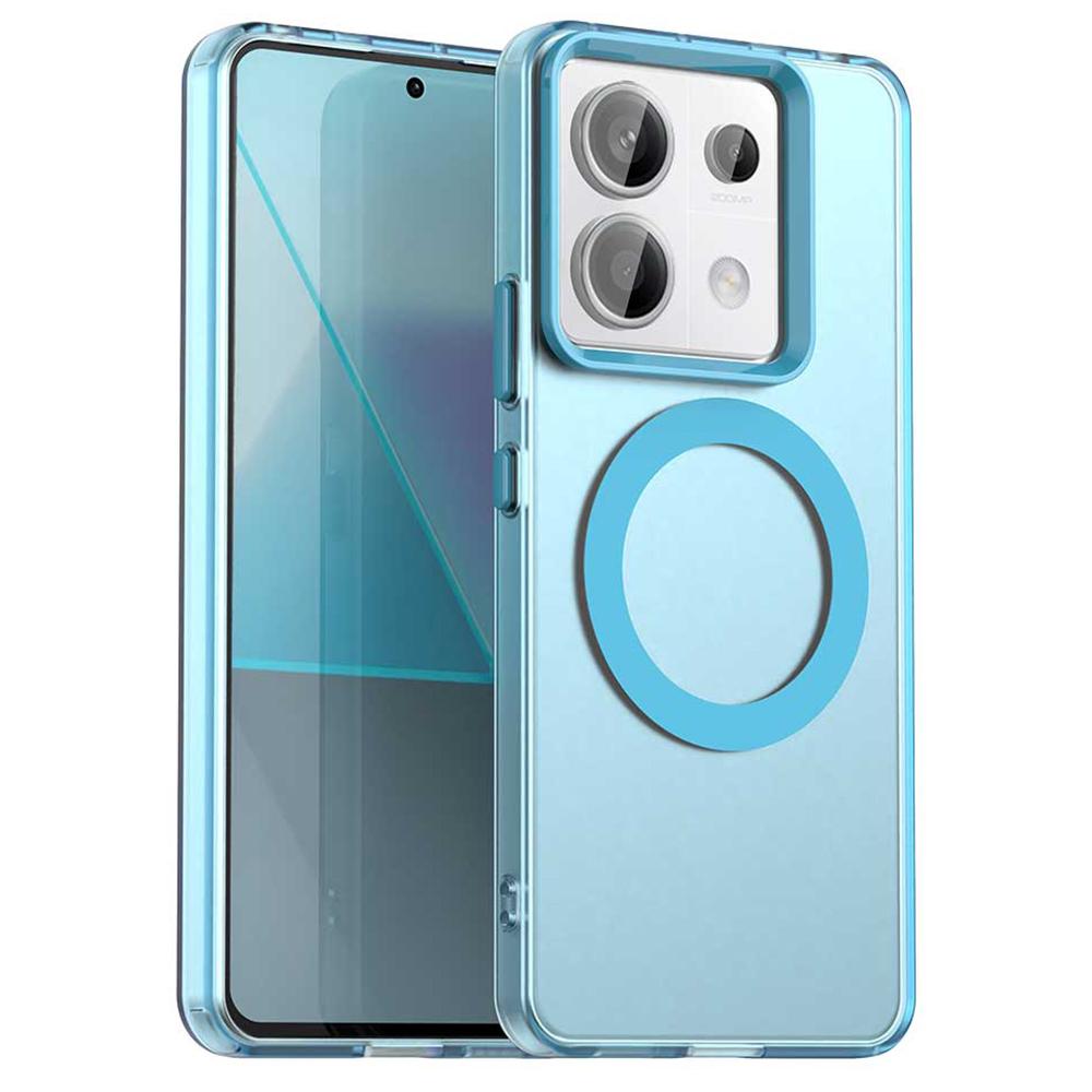 For Xiaomi Redmi Note 13 Pro 5G/Poco X6 5G Case Compatible with MagSafe PC+TPU+PET Anti-Drop Phone Cover