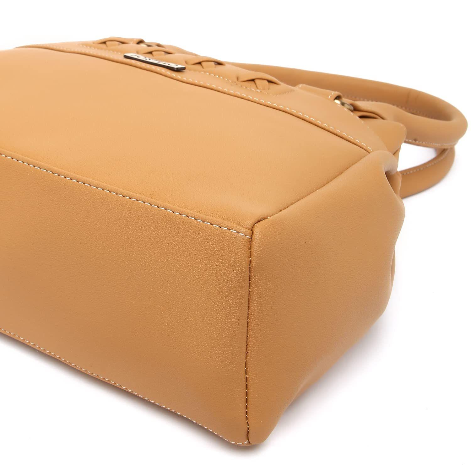 Женская сумка из искусственной кожи со стороны океана (большой) 10 x 9 x 5 in коричневый — фото 7