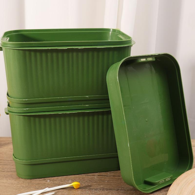 1/2/3x Seed Sprouter Tray with Cover Sprout Dish Growing Pot Seed Germination Tray Soilless Cultivation Germination Nursery Tray