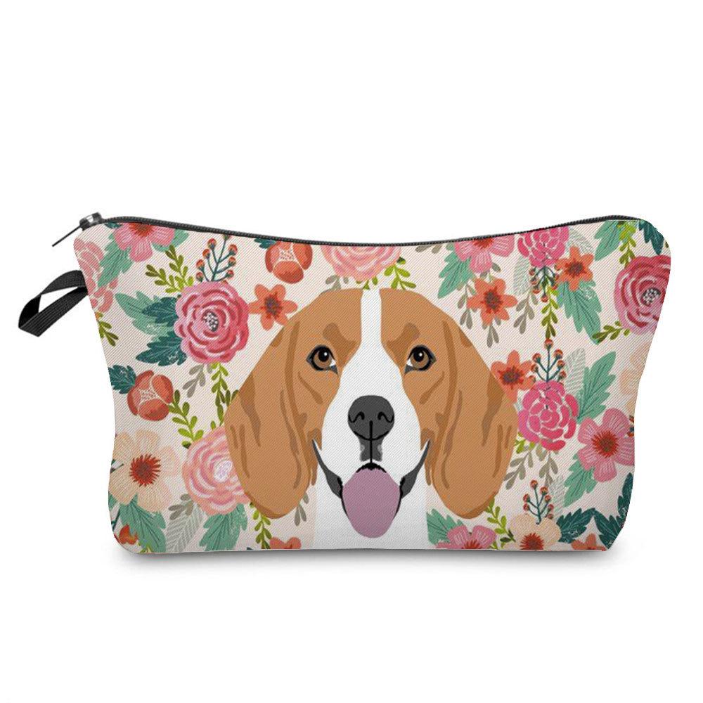 Women Flower Print Cosmetic Bag Toiletries Organize Travel Storage Case 6666