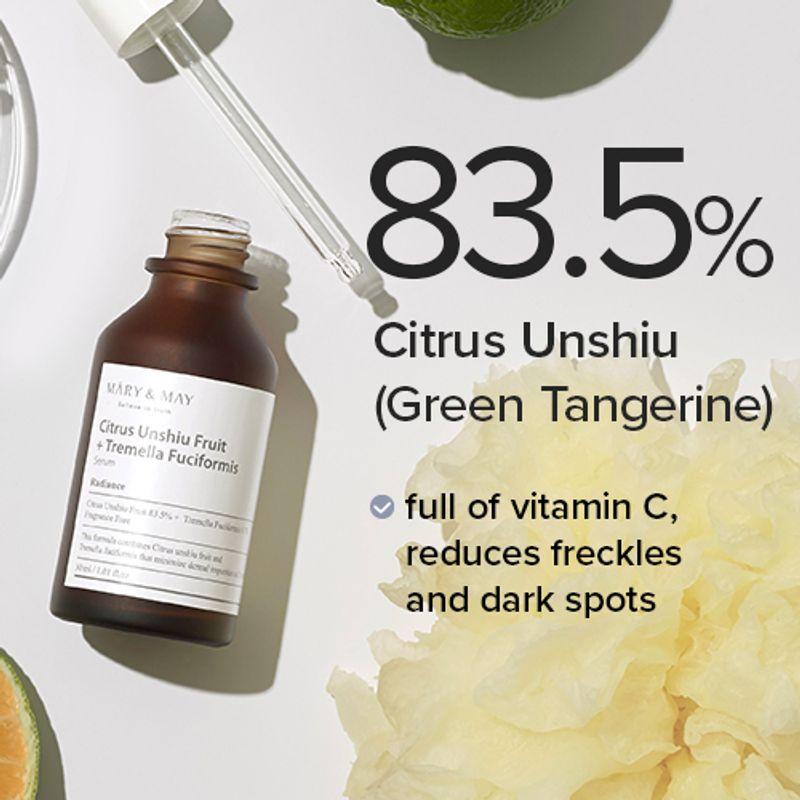 [Mary&May] Citrus Unshiu + Tremella Fuciformis Serum 30ml