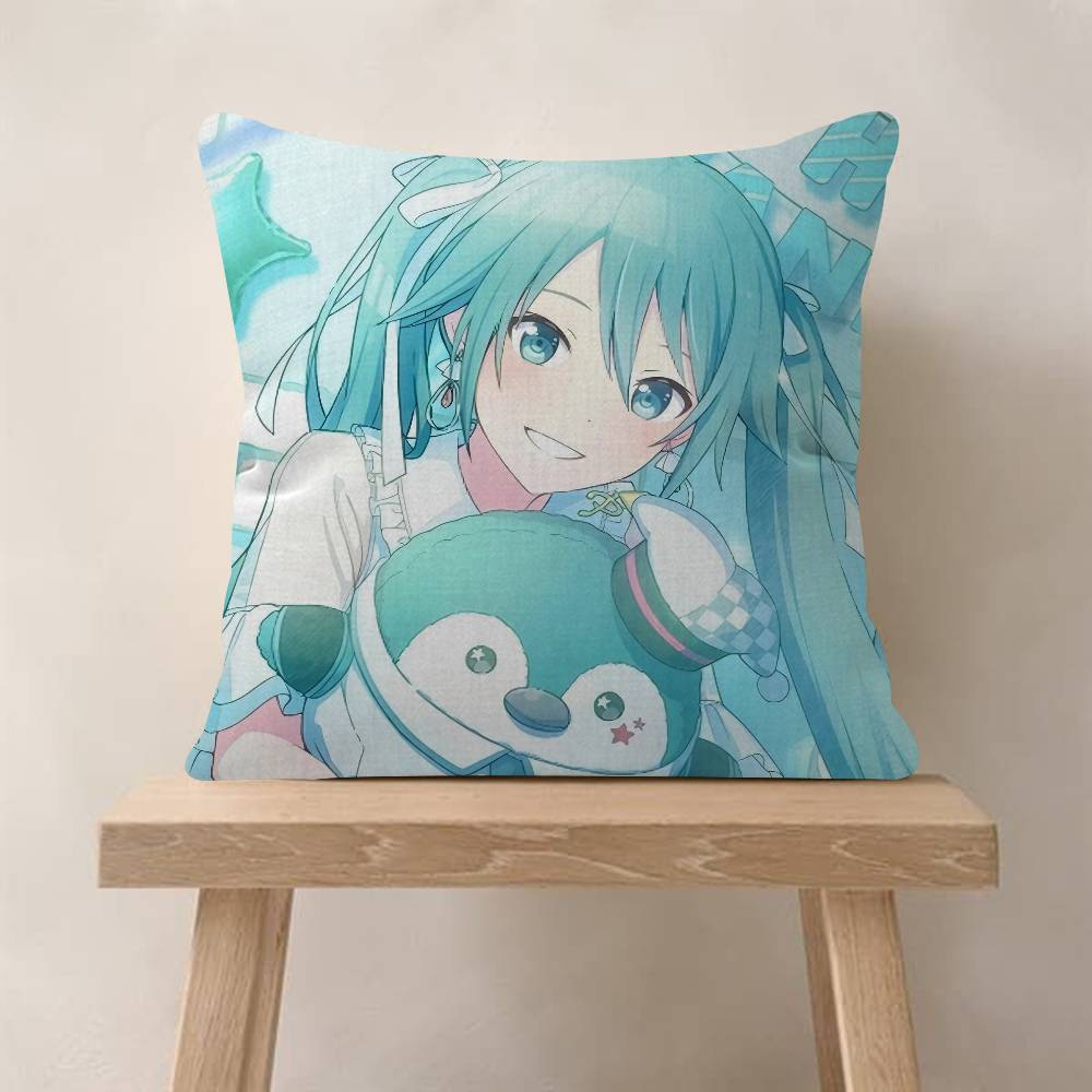 Pillowcase Toon Gift Cushion Cover Bedroom Home Sofa Chair Seat Decor Pillow Case Hot Kawaii Hatsune Anime