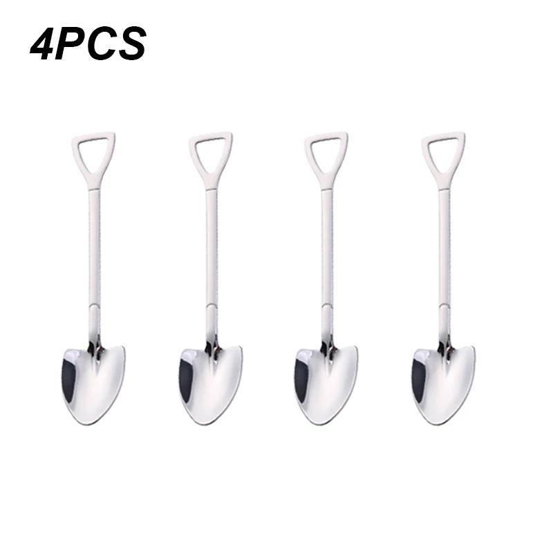 4PCS Stainless Steel Watermelon Spoon Shovel Spoon Household Creative Dessert Watermelon Spoon Cute Shovel