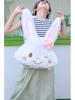 Cartoon Rabbit Plush: Pillow & Blanket Combo for Car/Home