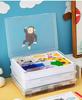 Transparent Desktop Book Organizer and Stand for Office or Student Use