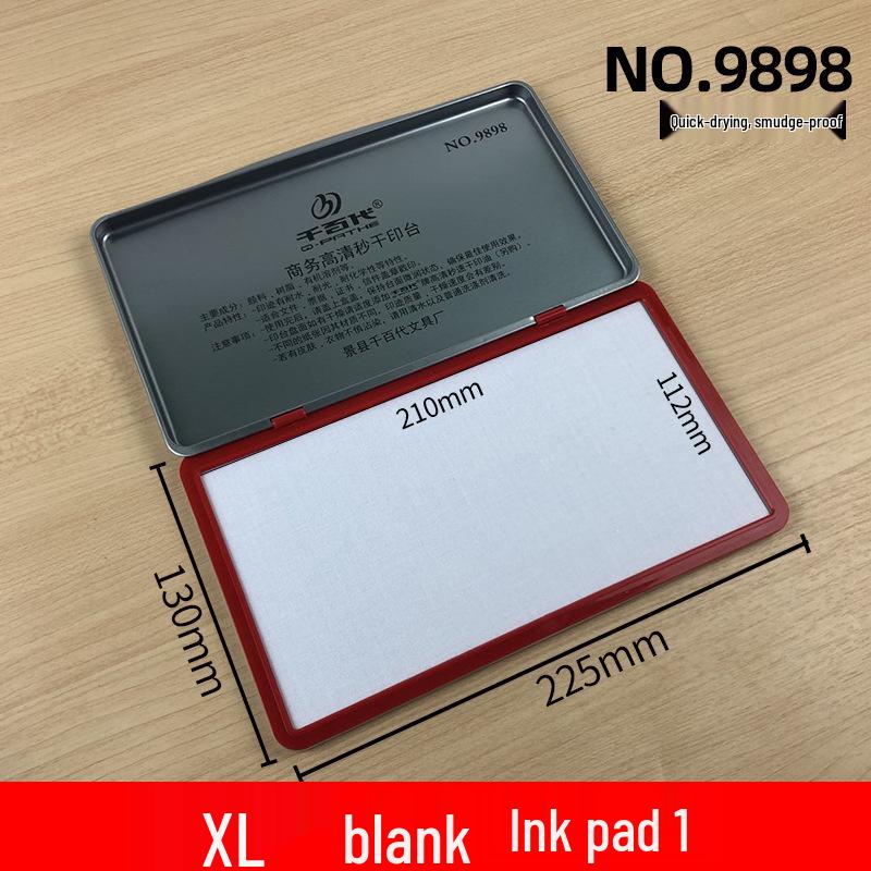 Large Quick-Drying Four-Color Ink Pad for Office Use and Newborn Hand/Footprints.