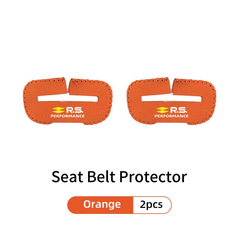 IRHQ6 Car Seat Belt Buckle Clip Suede Wear Resistant Protector Cover For Renault Clio Arkana Captur Twingo Talisman RS Logan Duster