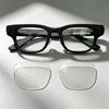 Travel Storage Lens Film for Glasses, Clear PET Wear-Care Layer with Lens Outline Fit, Hand Positioning, and Daily Desk or Commute Use
