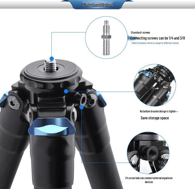 SIRUI AM-284 Carbon Fiber DSLR Tripod with Low Ball Head