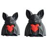 Cute Red Heart Bat 3D Printed Halloween Decoration Novelty Tabletop Sculpture for Spooky Party Haunted House Holiday Decor Fun Gift for Kids & Bat