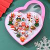 Christmas Series 3D Resin Children's Adjustable Ring Gift Box