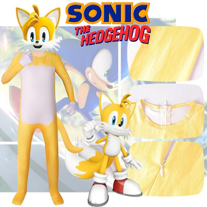 Tenue Cosplay Pour Enfants Thème Renard Sonic Style Européen Et Américain Tissu Doux Soie de Lait