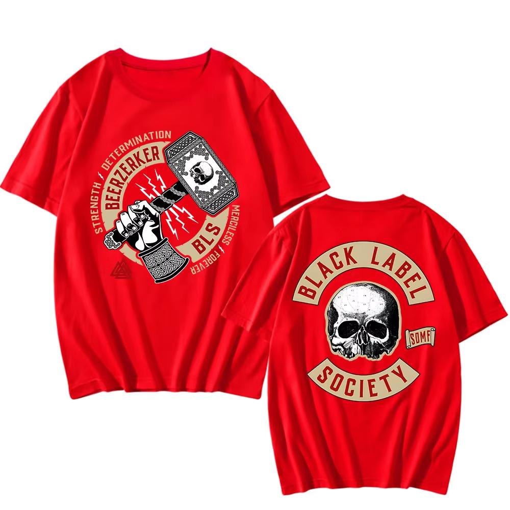 Black Label Society Beerzerker Tee Cotton Short Sleeve Fashion Male Tshirt Unisex Streetwear Heavy Mental Hip Hop Men T Shirts