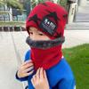 Versione coreana cappello di lana per bambini a cinque stelle ragazzi e ragazze acrilico set cappello e sciarpa caldo sport all'aria aperta cappello lavorato a maglia