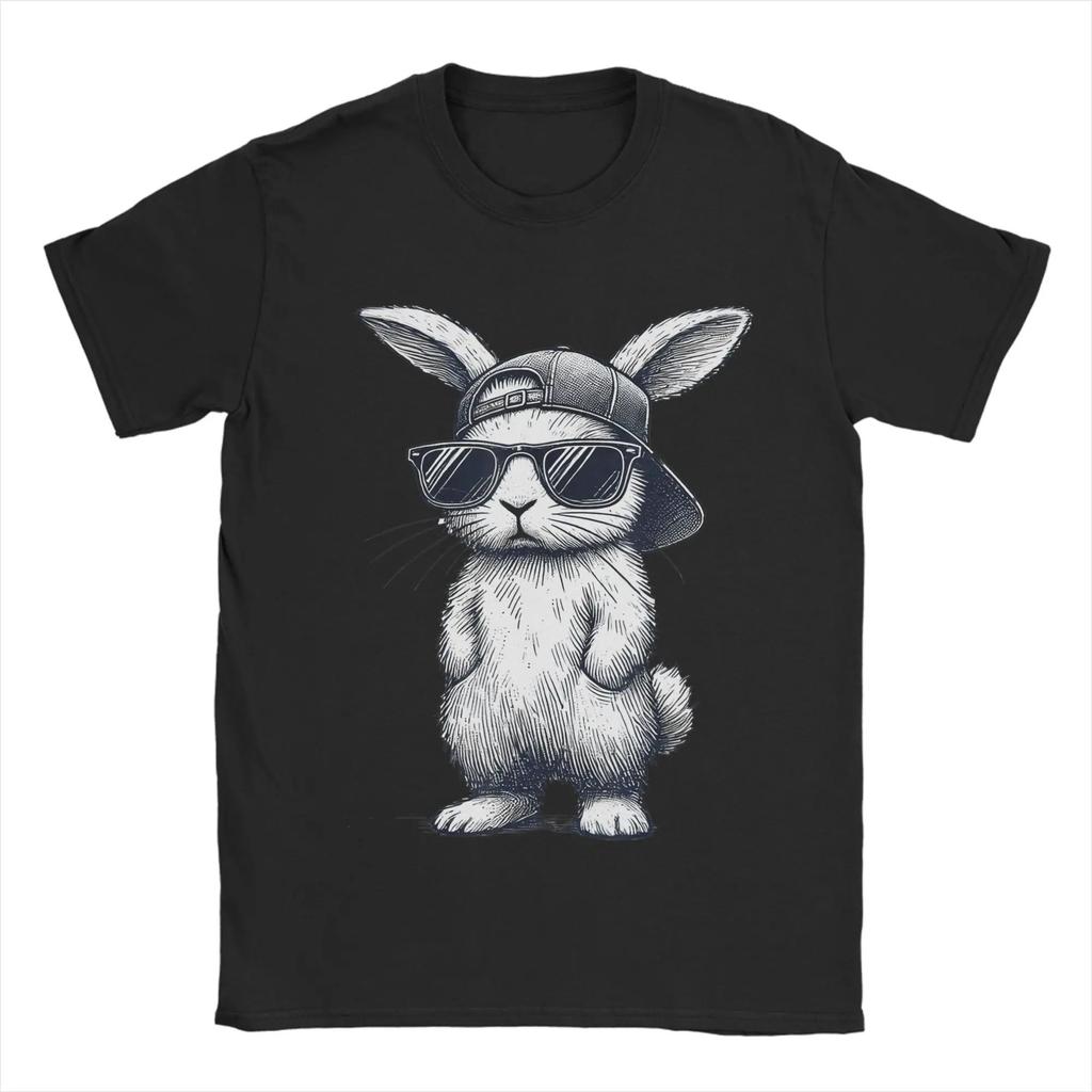Funny Dabbing Bunny Easter Day Rabbit Happy Easter T Shirt WOMENs Unisexs Casual TShirt Round Neck Tees Short Sleeve Clothing