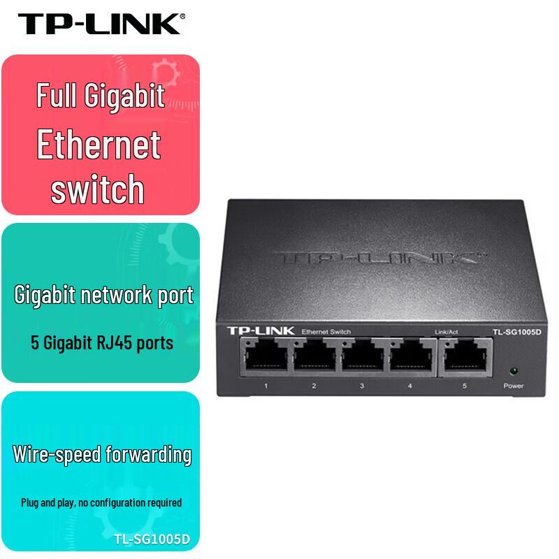 TP-Link TL-SG1005D 5-Port Gigabit Ethernet Switch