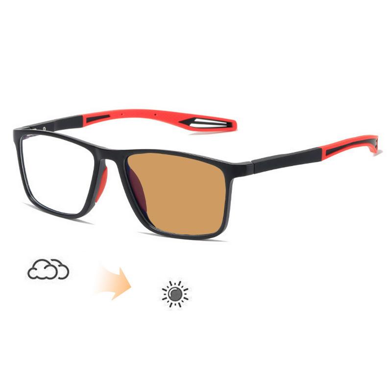 

Фотохромные очки для близорукости, блокирующие синий свет, спортивные очки для близорукости, изменяющие цвет оптические компьютерные очки от 0 до 4,0 -1.0