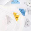 20Pcs Multicolor Geometric Desk Clips Creative Triangle Binder Clips for Books/Paper/Office Organizing Durable Shelf Stationery