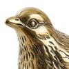 1Pcs Vintage Bird Hinge Head Decorative Topper Mini Sparrow Metal Figurine Statue Vintage Animal Hinge Head Home Ornament