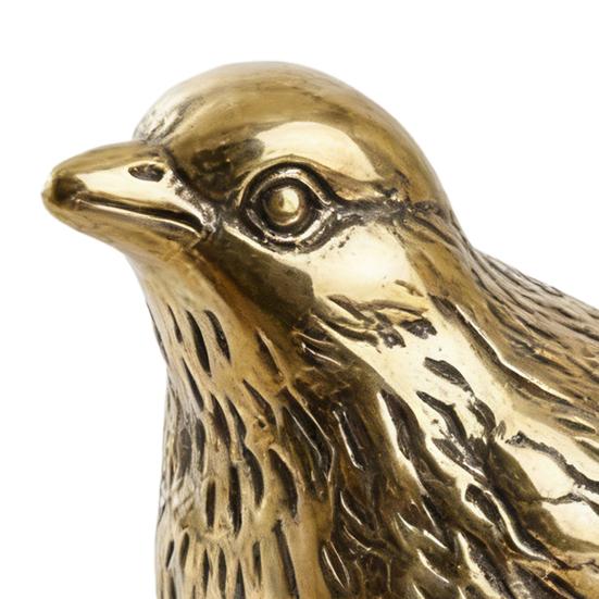 1Pcs Vintage Bird Hinge Head Decorative Topper Mini Sparrow Metal Figurine Statue Vintage Animal Hinge Head Home Ornament