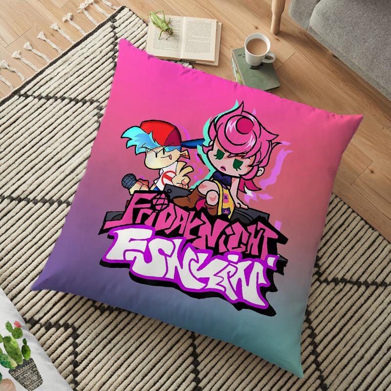 Friday Night Funkin Cushion Pillow Case Whitty Boyfriend Pillow Cover Lemon Demon Monster Living Room Decorative Pillow Kids Gift 45cm
