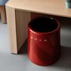 Large Capacity Modern Cylindrical Trash Can with Odor Sealing Lid Durable Plastic Step Trash Bin, Bathroom Living Room  Office Waste Receptacle