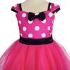 Mini Mouse Dress Set with Headband, Size 100 Cm, for Kids 3-4 Years, Pink, Gift for Girls