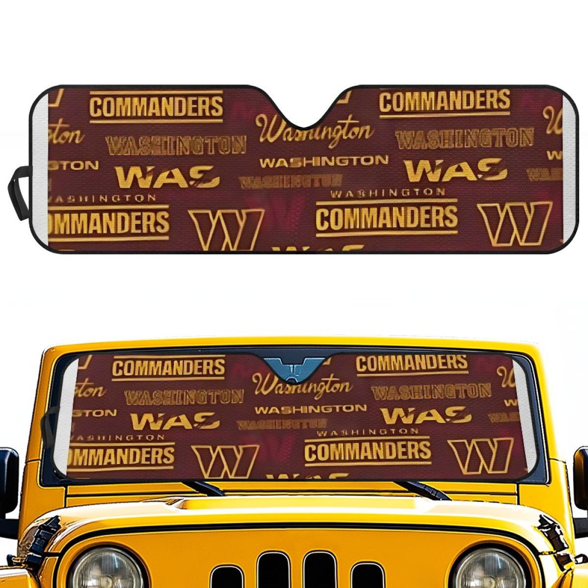 Washington Commanders Car Window Heat-Insulating Sunshade with Aluminum Foil