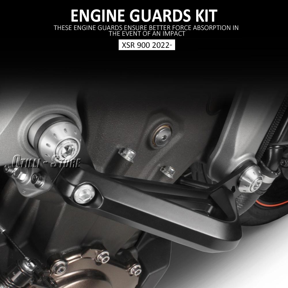 Motorcyle Side Engine Guard Crash Tank Bar Bumper Fairing Frame Protector For Yamaha MT-09 MT09 SP 2021-2025 Tracer 9 GT XSR900