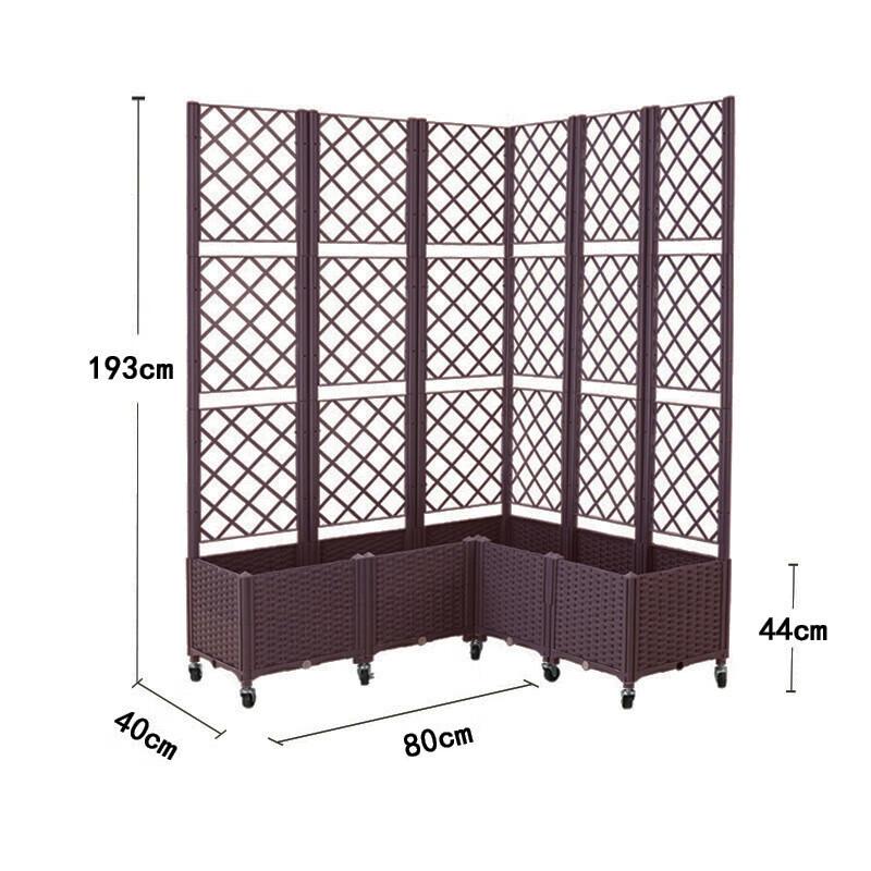 

Уличный пластиковый кашпо Hualongdun с решеткой
