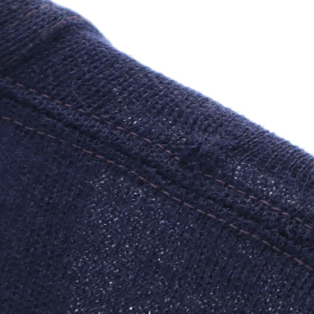 Campus 50s Vintage Wool Blend Long Sleeve Cardigan 42 Navy Men's Used