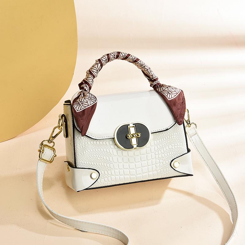 

Женская сумка качественная сумочка яркая кожа узор аллигатора узор камня сумка через плечо атмосферная сумка 20*7*14*7