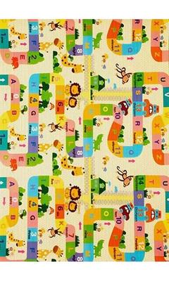 Kinderzimmerteppich 80x150 cm Polyester Savanne