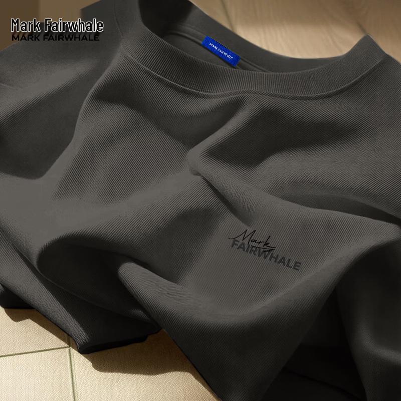 

Mark Hua Fei Men s Heavyweight Cotton Long Sleeve T-Shirt M