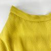 LE CIEL BLEU [Good Condition/24Stainless Steel] 24S67102 Wave Pleated Skirt skirt 34 yellowUsed