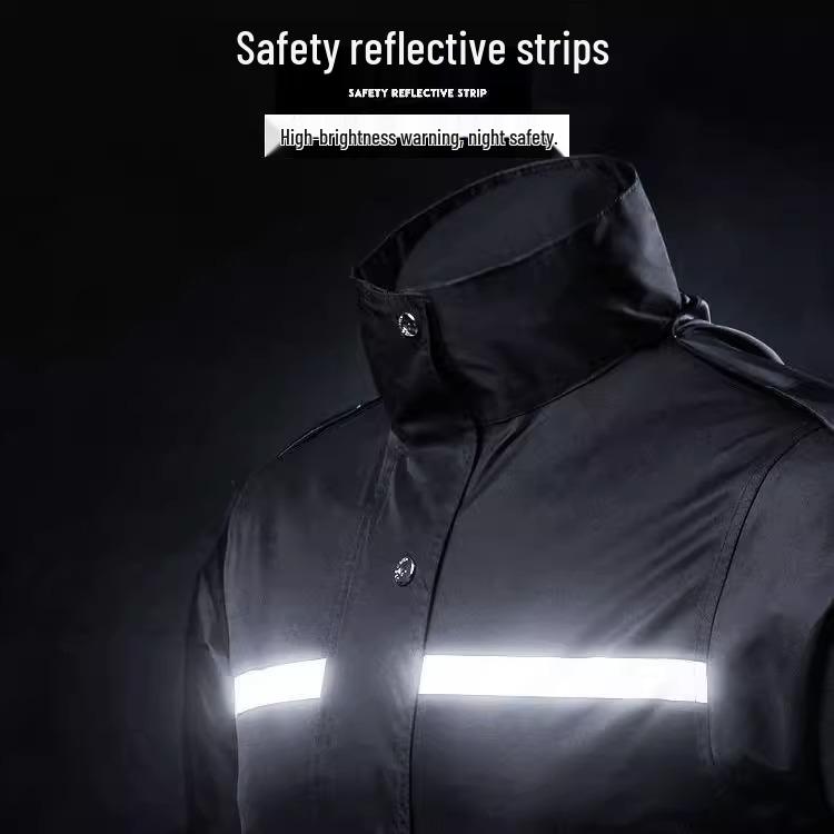 Unisex Reflective Waterproof Rain Jumpsuit for Safety and Outdoor Activities