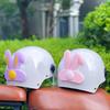 2Pcs Cute Rabbit Ears Helmet Decoration Universal Motorcycle Electric Car Helmet Styling Stickers Cycling Helmet Accessories