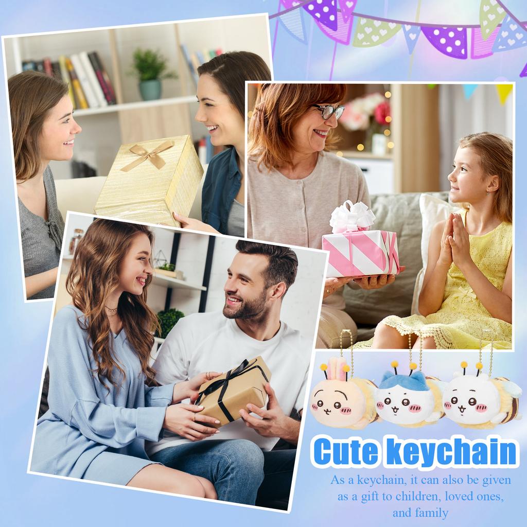 Kreskówkowa Urocza Lalka Pluszowa Zabawka Brelok Mała Zawieszka