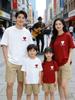 Family Summer Korean-Style Cotton T-Shirt & Baby Romper Set - Matching Short-Sleeve Outfits for Four