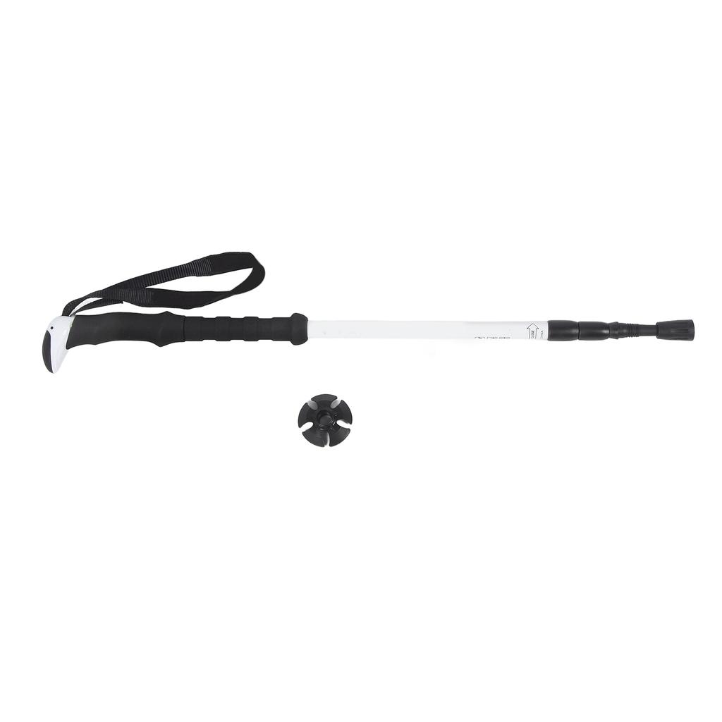 Outdoor Walking Pole with Ergonomic Handle Wrist Straps 3 Section Anti Shock Retractable Hiking Stick for Hiking