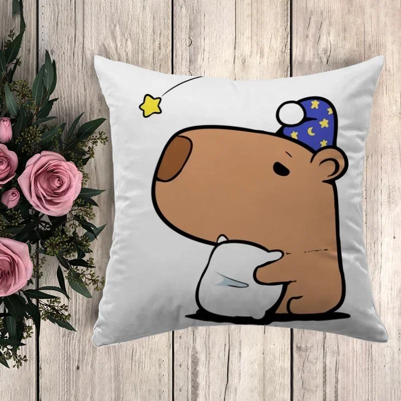 

Аниме Подушка Капибара Декоративная Наволочка Декор Подушки для Дивана Чехол для Подушки x Чехлы для Подушек для Кровати 40x40cm красный