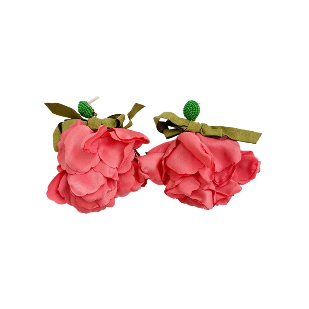 Earrings Korean Style Accessories Exaggerated Colorful Flower Earrings Classic Romantic Earrings