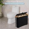 Toilet Paper Storage Basket Large Capacity Waterproof Multi-purpose Easy To Install Toilet Paper Storage Organizer with Lid