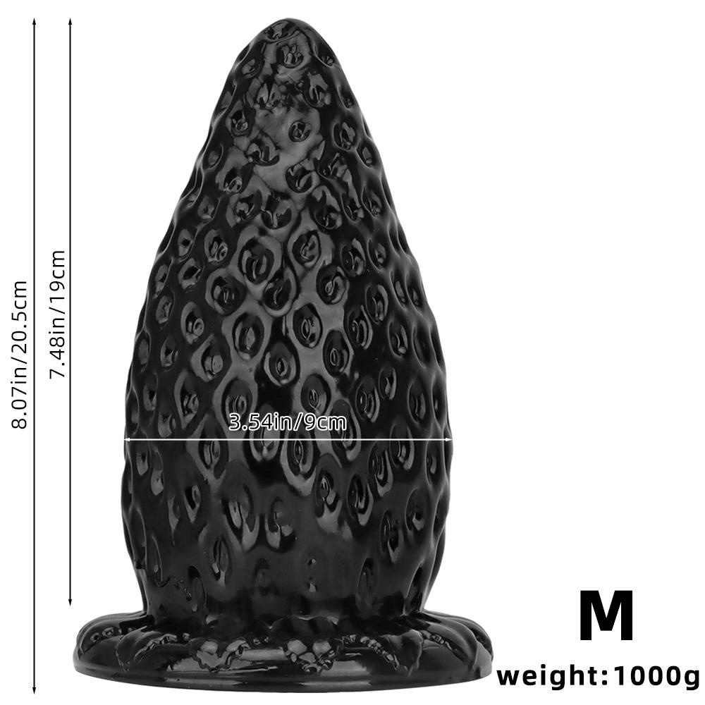 Black PVC Oversized Dildo Butt Plug Fisting Anal Dilator Masturbator Realistic Penis Sex Toys Strap on Cock BDSM