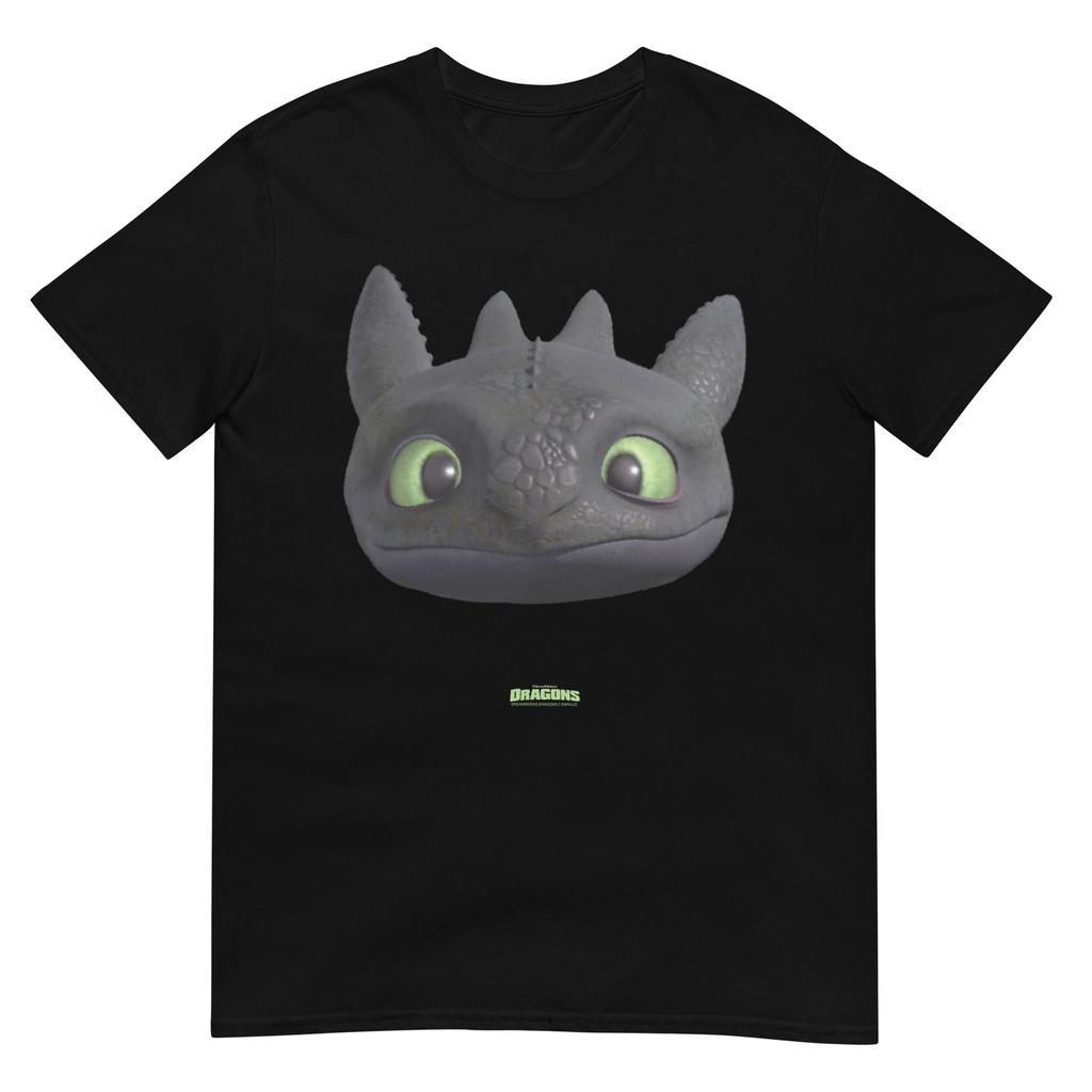 DreamWorks Dragons Toothless Night Fury Big Face Costume 3D T-Shirt