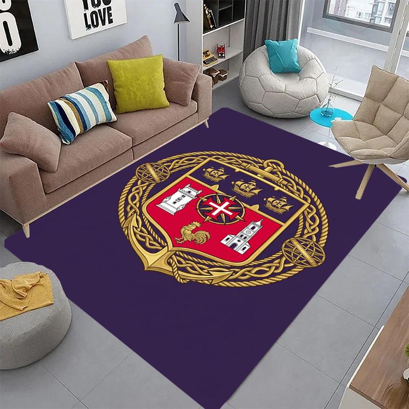 Portuguese Military Emblem carpet Living room and bedroom mats Home Decor Bathroom mat Dormitory decoration Art