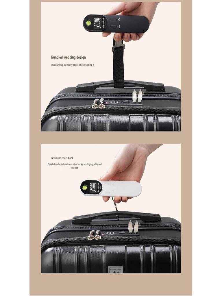 Rechargeable 50kg Handheld Luggage and Fishing Scale