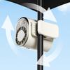Rotating Clip-On Cooling Fan Rechargeable Adjustable Speed Car Fan Portable Personal Air Conditioner for Car Desk Travel
