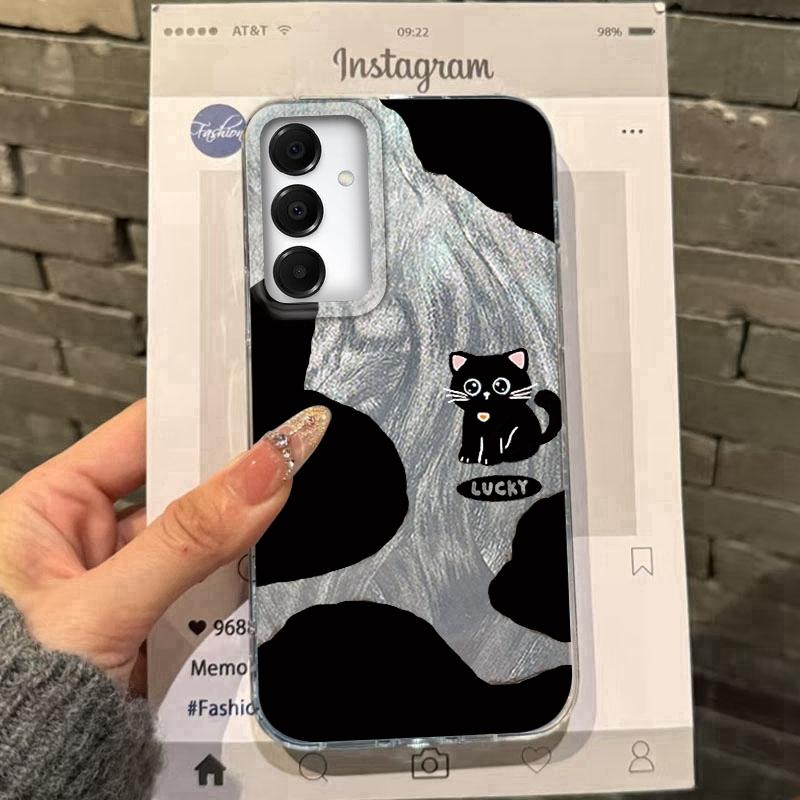 Butterfly Cat Case For iPhone 16 Pro Max Samsung A56 A16 A17 S25 FE Xiaomi Redmi Note 14 13 Pro 14C A5 Huawei Honor 400 200 Lite Pro Shockproof Cover