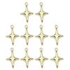 10Pcs Awn Star Shape Pendant for Valentines Day Elegant Awn Star Jewelry Making Necklace Bead DIY Earring Lightweigh